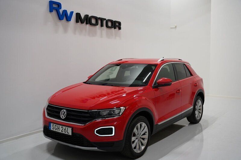 Röd Begagnad 2019 VW T-Roc SUV | 218 900 kr (Bra pris) - Bild 1/4