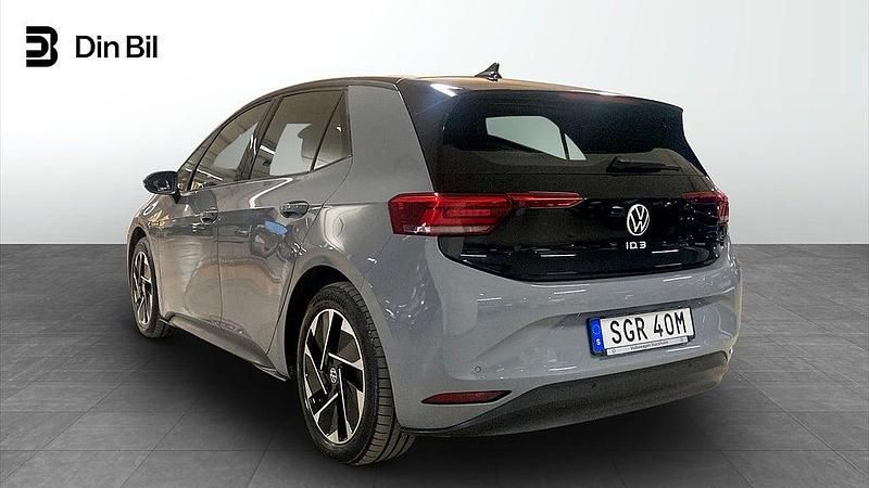 Begagnad VW ID.3 Pro 150 kW (204 HK) 2022 Moonstone grey black Halvkombi