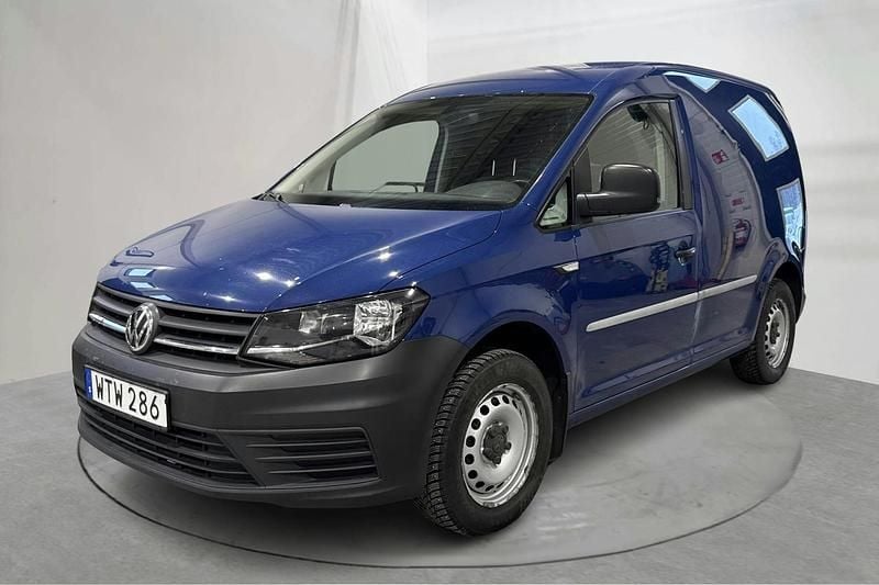 Blå Begagnad 2017 VW Caddy Minibuss | 89 000 kr (Marknadspris) - Bild 1/4