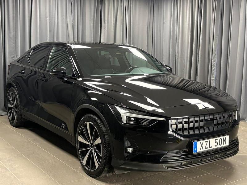 Begagnad Polestar 2 Long Range Dual motor 300 kW (408 HK) 2021 Svart Halvkombi