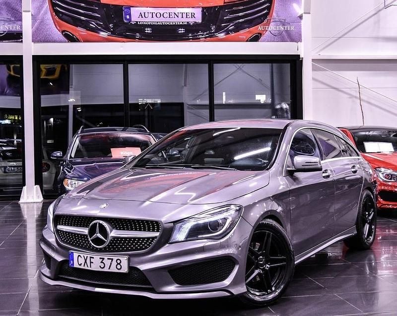 Mörkgrå Begagnad 2015 Mercedes CLA200 Shooting Brake AMG Kombi | 119 900 kr (Bra pris) - Bild 1/4