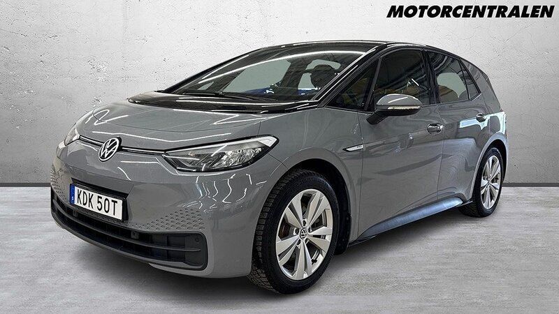 Grå Begagnad 2020 VW ID.3 Pro Performance Halvkombi | 209 000 kr (Lite dyr) - Bild 1/4