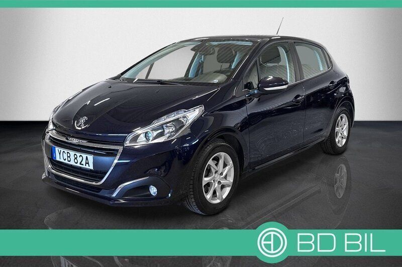 Blå Begagnad 2019 Peugeot 208 Halvkombi | 99 900 kr (Bra pris) - Bild 1/3