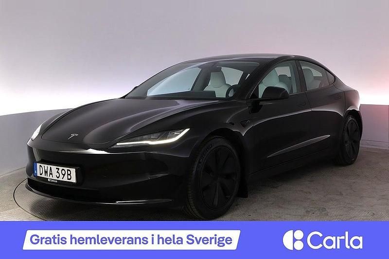 Svart Begagnad 2023 Tesla Model 3 Long Range AWD Sedan | 455 990 kr (Dyr) - Bild 1/2