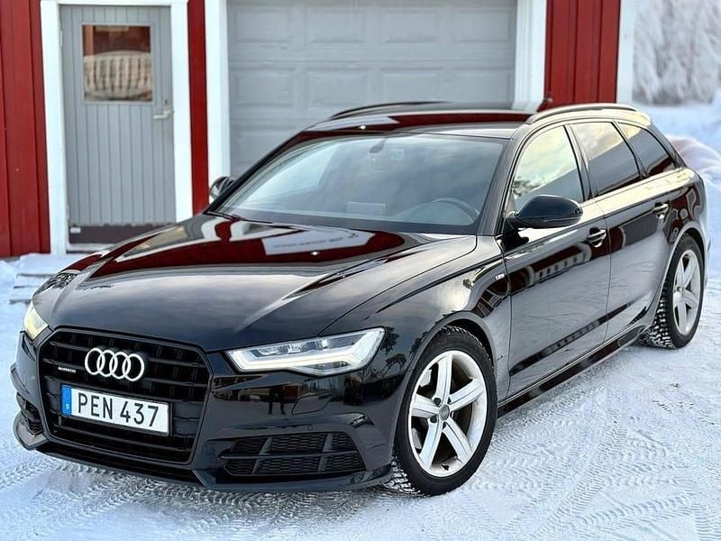Svart Begagnad 2017 Audi A6 Ambition Kombi | 209 000 kr (Marknadspris) - Bild 1/4