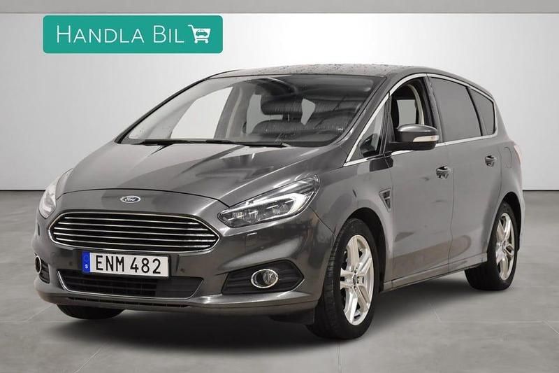 Grå Begagnad 2016 Ford S-MAX Business Edition Minibuss | 169 900 kr (Marknadspris) - Bild 1/4