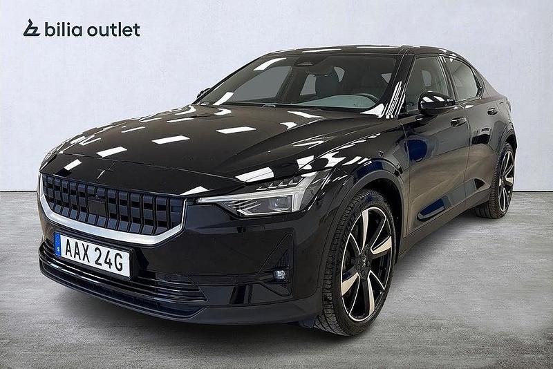 Svart Begagnad 2021 Polestar 2 Long Range Dual motor Halvkombi | 289 900 kr (Dyr) - Bild 1/4