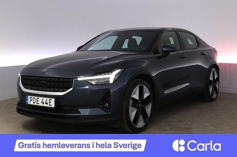 Mörkblå Begagnad 2022 Polestar 2 Pilot-lite Halvkombi | 313 990 kr (Bra pris) - Bild 1/4