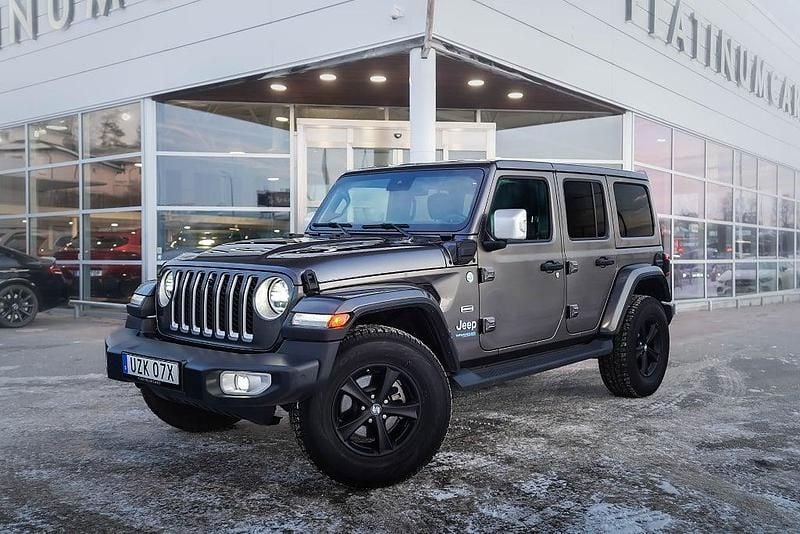 Begagnad Jeep Wrangler Unlimited Sahara 379 HK (278 kW) 2021 Grå SUV