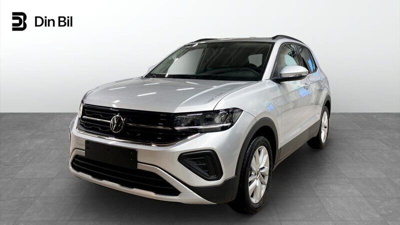 Silver Ny 2024 VW T-Cross Life SUV | 282 200 kr (Marknadspris) - Bild 1/4