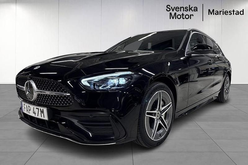 Svart Begagnad 2022 Mercedes C300 AMG Kombi | 379 200 kr (Lite dyr) - Bild 1/4