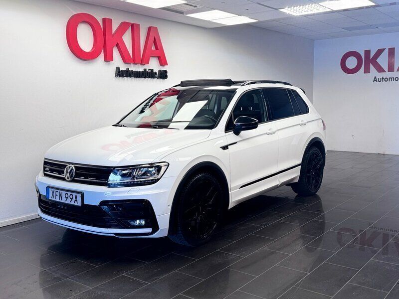 Vit Begagnad 2020 VW Tiguan R-line SUV | 279 900 kr (Marknadspris) - Bild 1/4