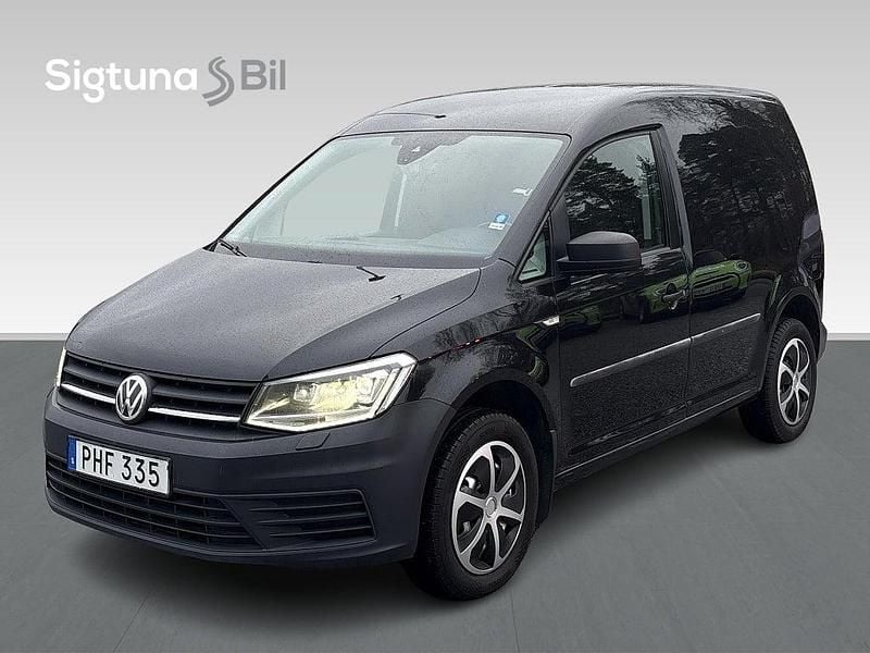 Svart Begagnad 2018 VW Caddy Minibuss | 129 900 kr (Bra pris) - Bild 1/3
