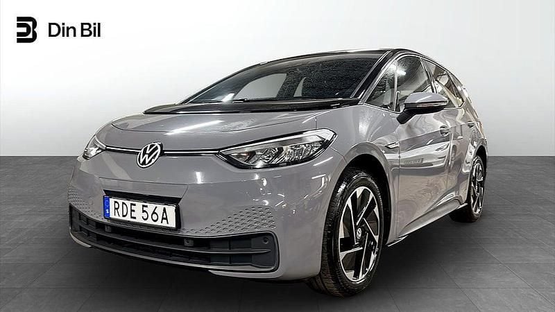 Begagnad VW ID.3 Pro Performance 150 kW (204 HK) 2022 Grå Halvkombi