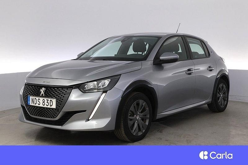 Grå Begagnad 2021 Peugeot e-208 Active Halvkombi | 174 900 kr (Lite dyr) - Bild 1/4