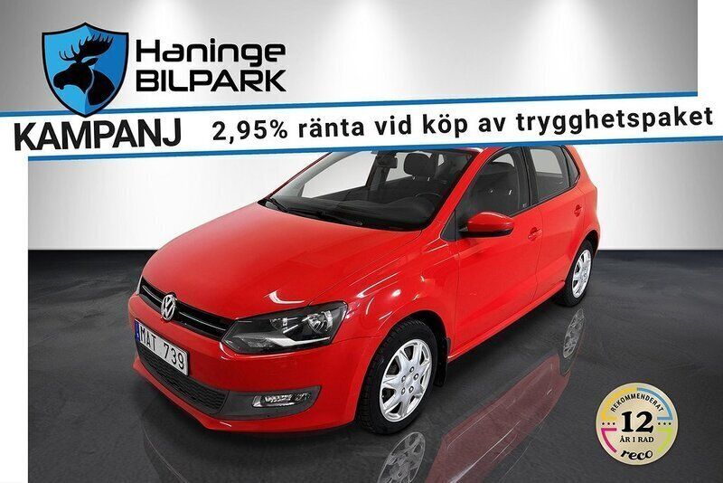 Röd Begagnad 2012 VW Polo Halvkombi | 74 900 kr - Bild 1/2