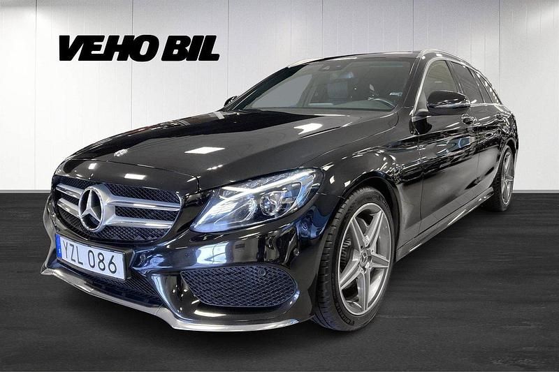 Svart Begagnad 2018 Mercedes C200 AMG line Kombi | 274 900 kr (Lite dyr) - Bild 1/4
