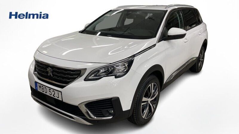 Vit Begagnad 2019 Peugeot 5008 Minibuss | 199 000 kr (Bra pris) - Bild 1/4