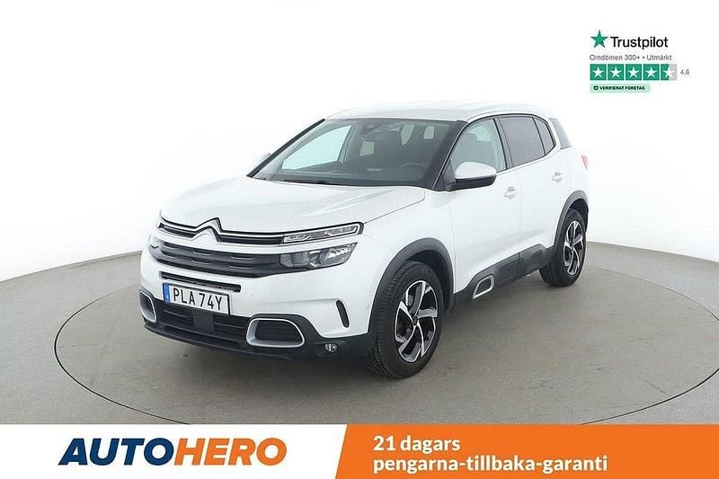 Vit Begagnad 2019 Citroën C5 Aircross PureTech SUV | 209 000 kr (Bra pris) - Bild 1/4