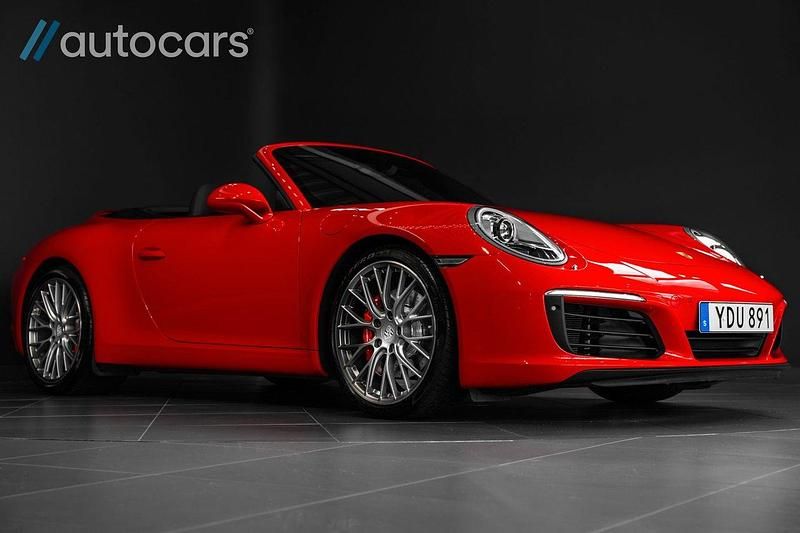 Röd Begagnad 2016 Porsche 911 Carrera S Cabriolet Sport Cab | 1 175 000 kr - Bild 1/4