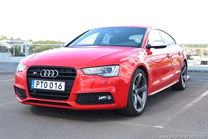 Röd aluminium Begagnad 2014 Audi S5 Sportback Halvkombi | 315 000 kr - Bild 1/4