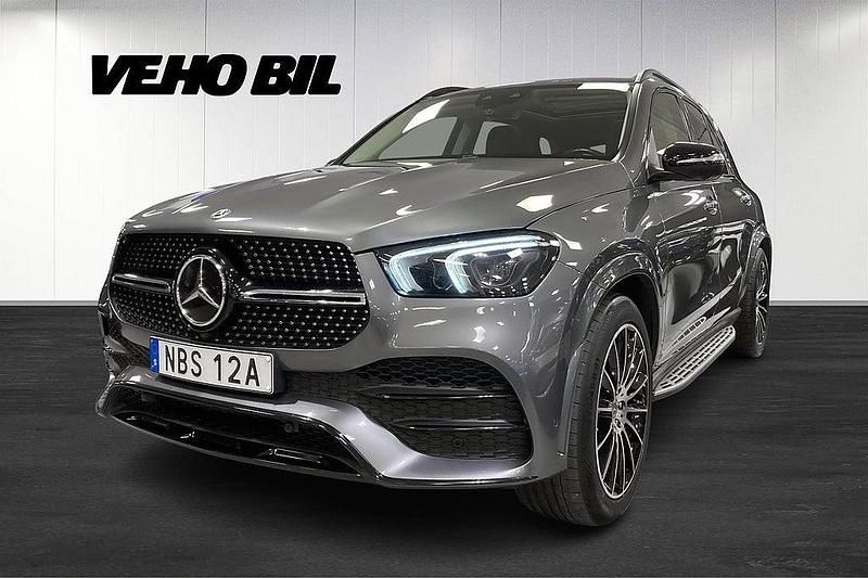 Grå Begagnad 2022 Mercedes GLE400 AMG line SUV | 779 000 kr (Lite dyr) - Bild 1/4