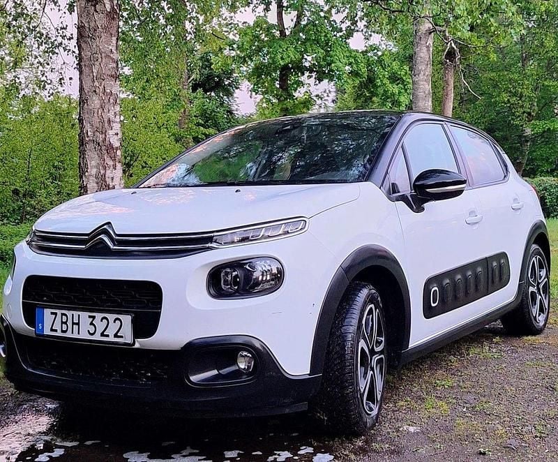 Vit Begagnad 2019 Citroën C3 Halvkombi | 83 000 kr (Bra pris) - Bild 1/4