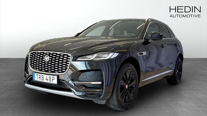 Svart (black) Begagnad 2021 Jaguar F-Pace S SUV | 469 000 kr (Marknadspris) - Bild 1/4