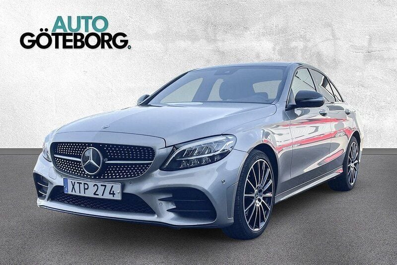 Silver Begagnad 2018 Mercedes C220 AMG line Sedan | 289 900 kr (Marknadspris) - Bild 1/4