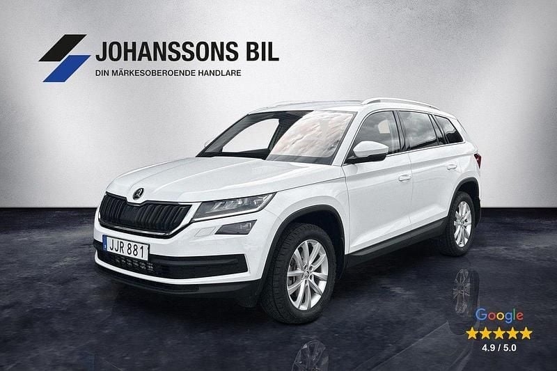 Vit Begagnad 2021 Skoda Kodiaq Business Line SUV | 334 900 kr (Bra pris) - Bild 1/4