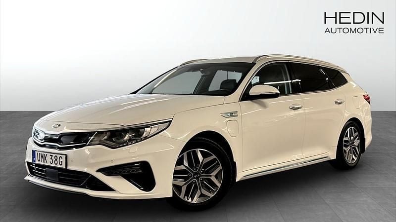Vit (white) Begagnad 2020 Kia Optima Hybrid 2 Sedan | 184 900 kr (Bra pris) - Bild 1/4
