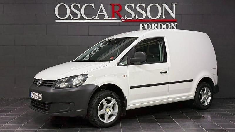Vit Begagnad 2015 VW Caddy Minibuss | 64 900 kr (Marknadspris) - Bild 1/4