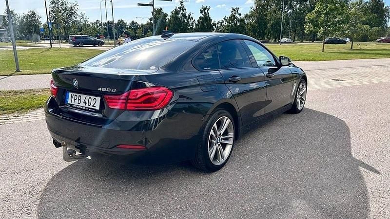 Begagnad BMW 420 Gran Coupé Sport Line 190 HK (139 kW) 2018 Svart safir metallic Sportkupé