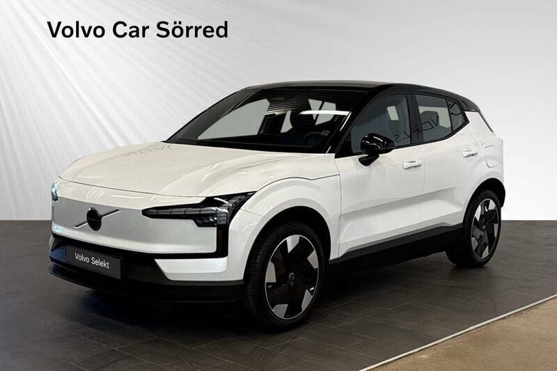 Vit Begagnad 2023 Volvo EX30 Single Motor Extended Range SUV | 388 900 kr (Marknadspris) - Bild 1/3