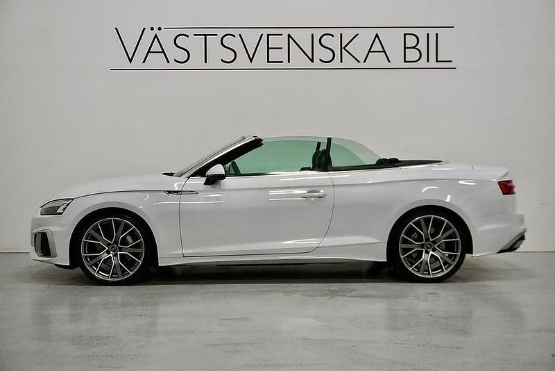 Begagnad Audi A5 Cabriolet S-Line 265 HK (194 kW) 2022 Vit Cab