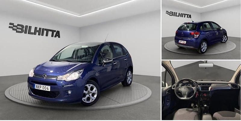 Blå Begagnad 2014 Citroën C3 Halvkombi | 55 900 kr (Marknadspris) - Bild 1/4