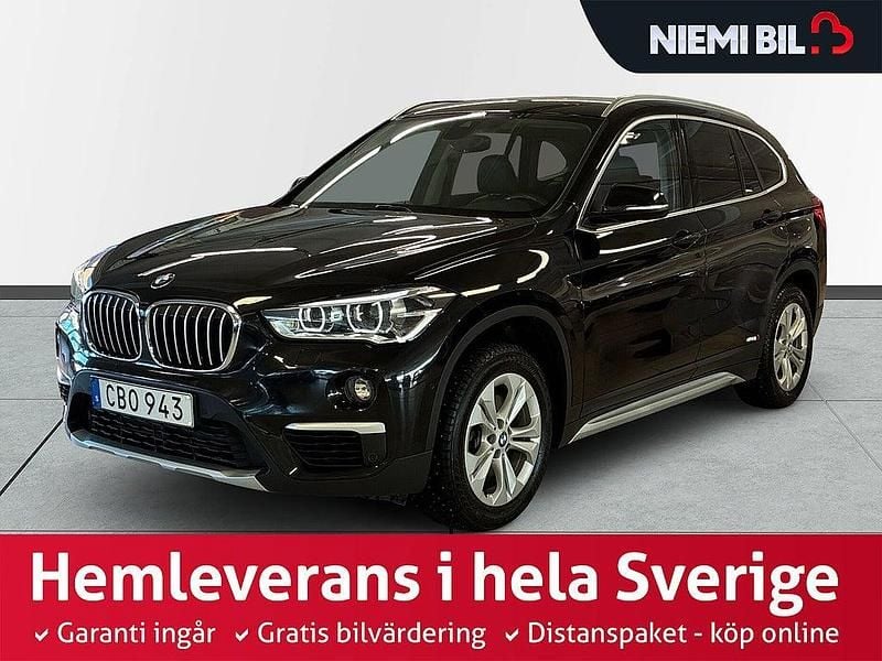 Svart Begagnad 2018 BMW X1 xLine SUV | 271 900 kr (Marknadspris) - Bild 1/3