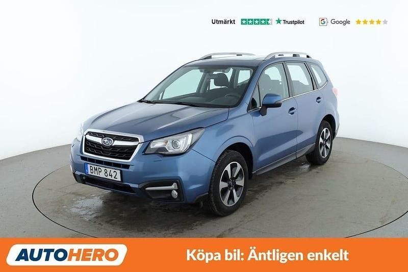 Blå Begagnad 2018 Subaru Forester Active SUV | 185 000 kr (Marknadspris) - Bild 1/4
