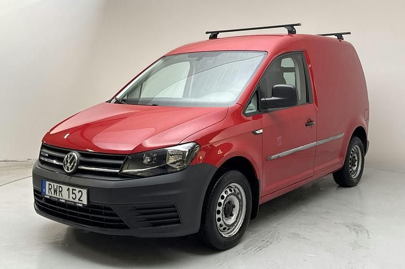 Röd Begagnad 2018 VW Caddy Minibuss | 99 000 kr (Superpris) - Bild 1/4