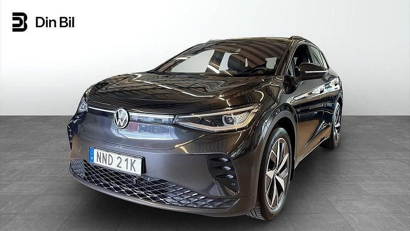 Mörkgrå (mangan grey metallic blac) Begagnad 2022 VW ID.4 GTX SUV | 368 900 kr (Superpris) - Bild 1/4