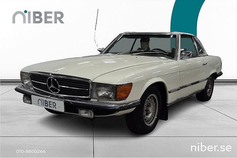 Vit Begagnad 1974 Mercedes SL350 Cab | 199 900 kr - Bild 1/4