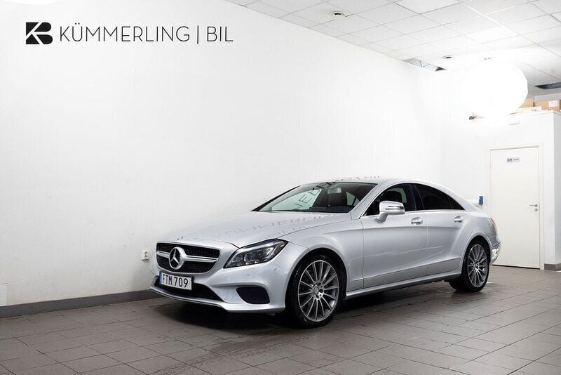 Silver Begagnad 2015 Mercedes CLS350 SE Sportkupé | 199 900 kr (Bra pris) - Bild 1/4