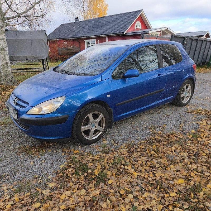 Blå Begagnad 2002 Peugeot 307 Halvkombi | 7 000 kr (Marknadspris) - Bild 1/4