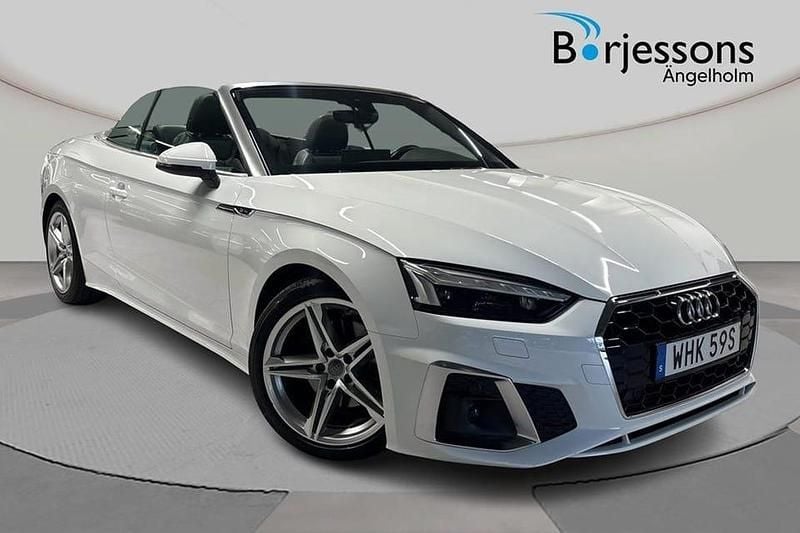 Vit Begagnad 2020 Audi A5 S-Line Cab | 389 000 kr (Bra pris) - Bild 1/4