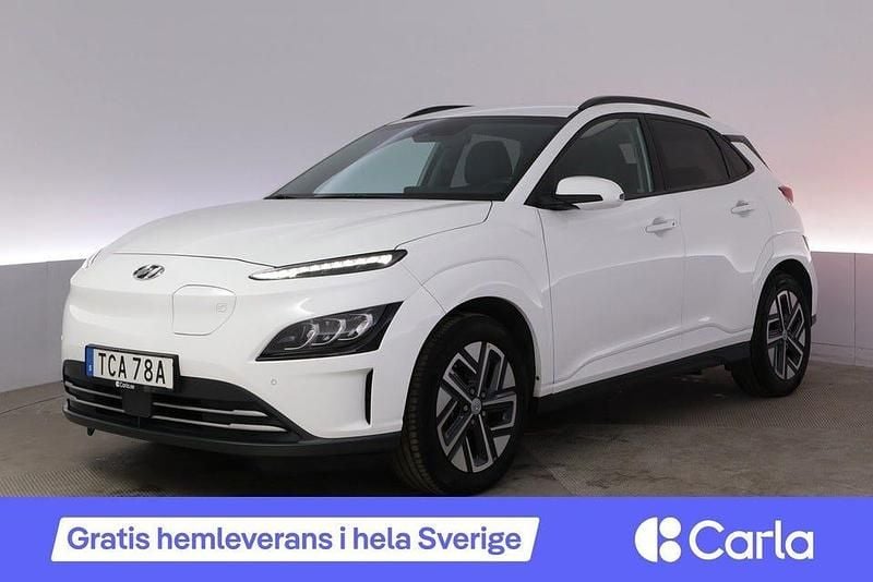 Vit Begagnad 2022 Hyundai Kona Essential SUV | 192 900 kr (Bra pris) - Bild 1/4