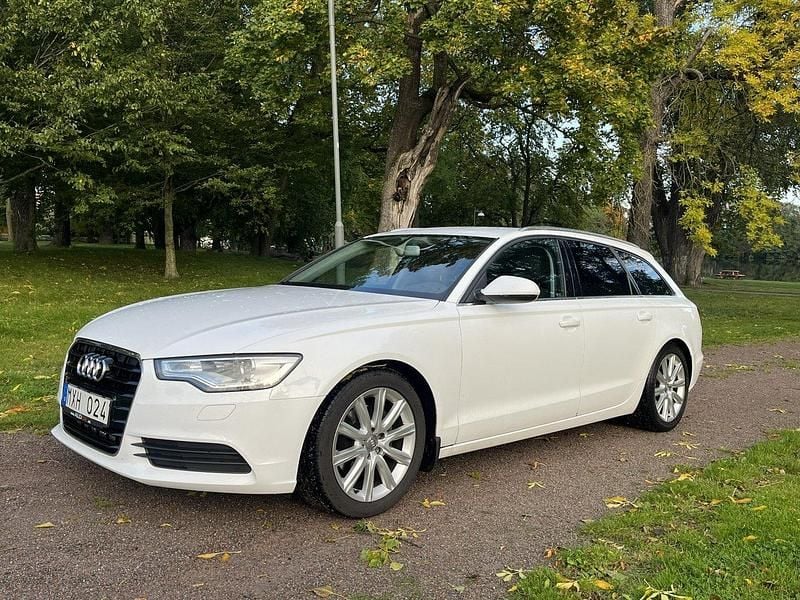Vit Begagnad 2013 Audi A6 Ambition Kombi | 85 000 kr (Bra pris) - Bild 1/4