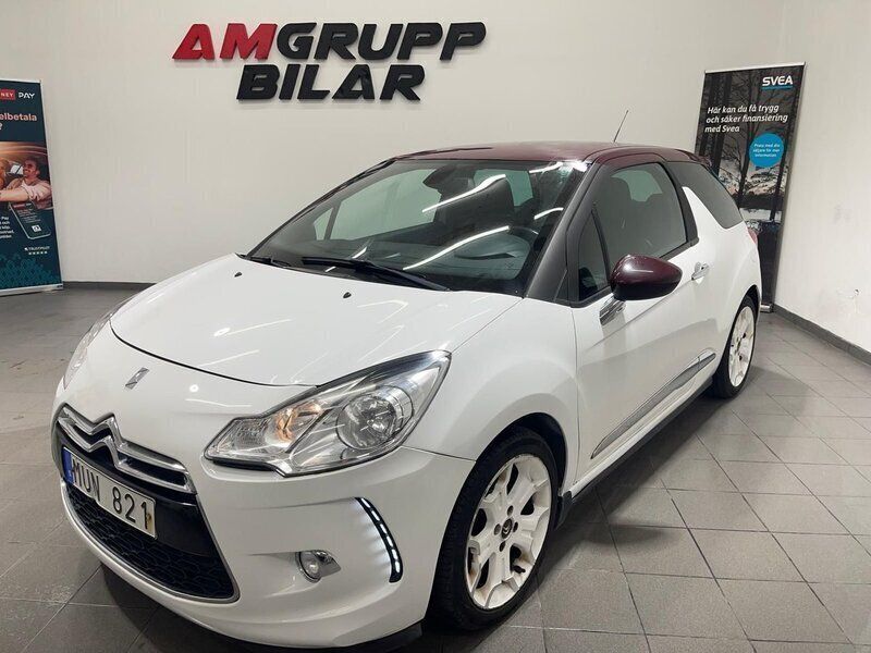 Vit Begagnad 2012 Citroën DS3 Halvkombi | 44 900 kr (Superpris) - Bild 1/4