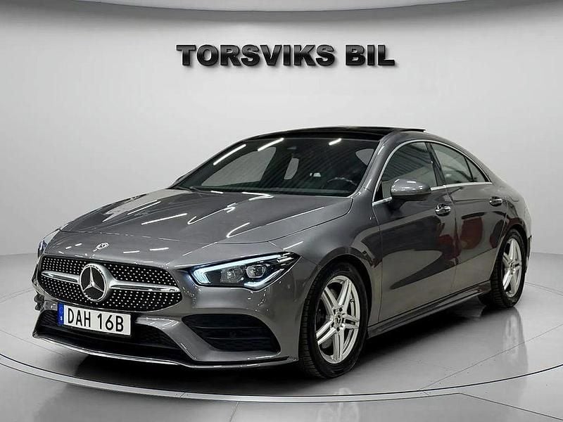 Begagnad Mercedes CLA200 AMG line 163 HK (119 kW) 2019 Gråmet