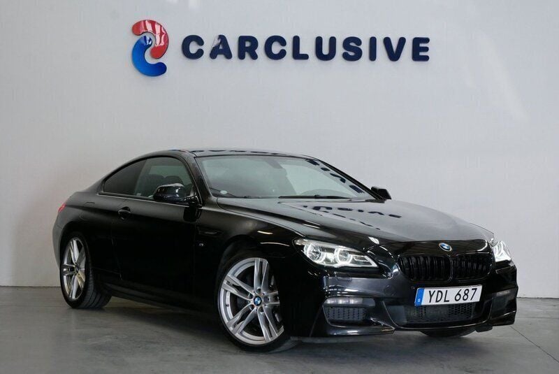 Svart Begagnad 2016 BMW 640 M Sport Sportkupé | 324 900 kr - Bild 1/4