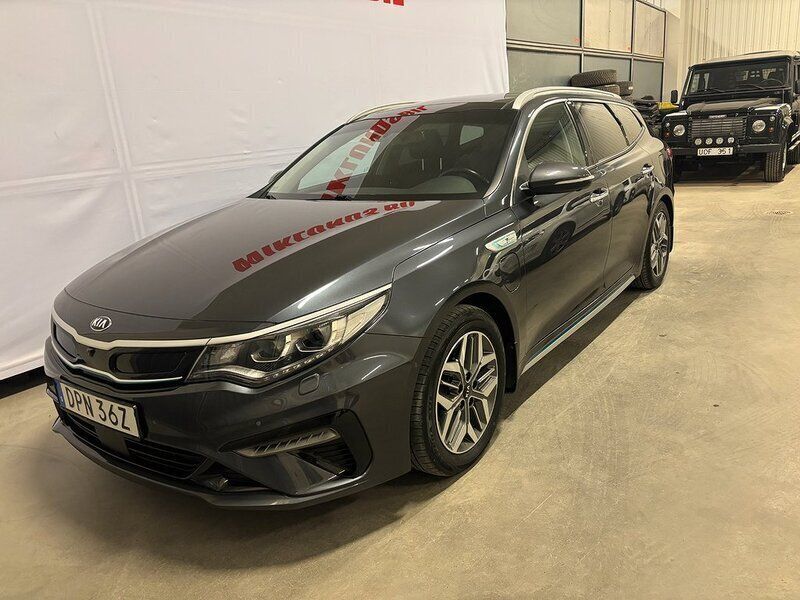 Grå Begagnad 2019 Kia Optima Hybrid 3 Sedan | 214 900 kr (Marknadspris) - Bild 1/4